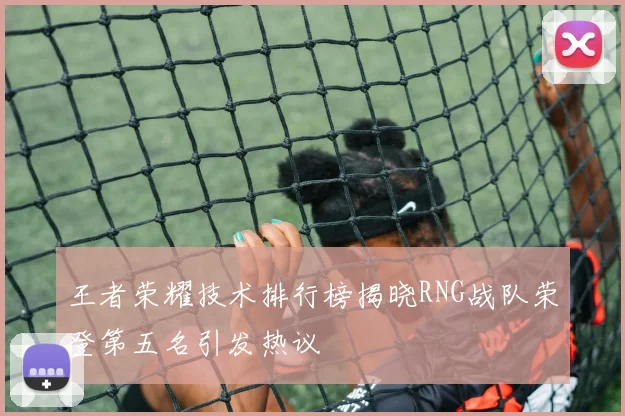 王者荣耀技术排行榜揭晓RNG战队荣登第五名引发热议